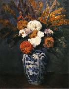 Paul Cezanne Dahlias Norge oil painting reproduction